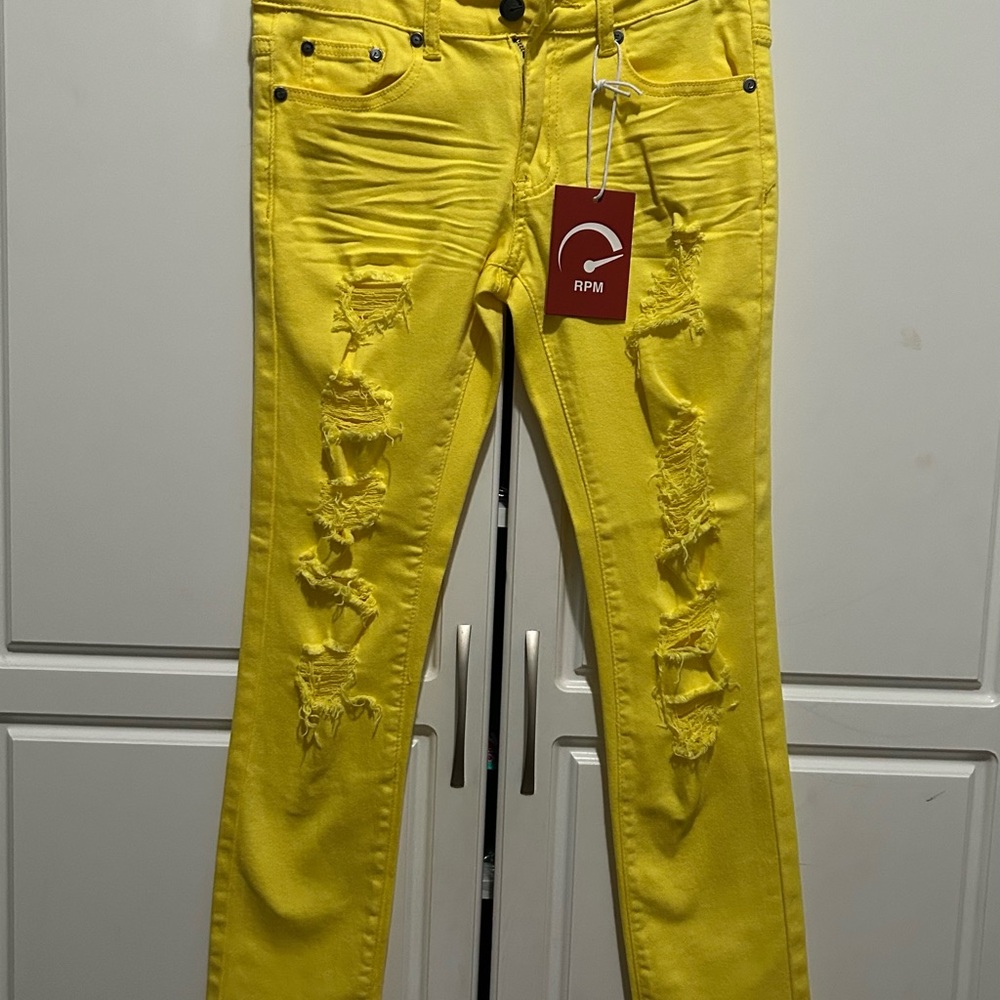RPM Lemon Yellow Jeans